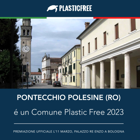 Pontecchio Polesine premiato tra i Comuni Plastic Free 2023