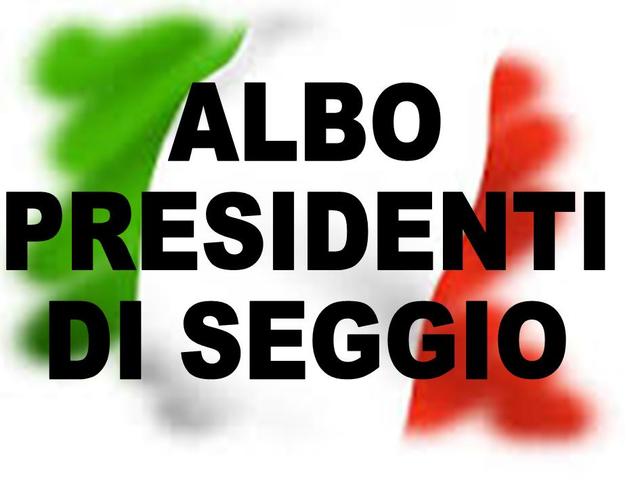 Albo delle persone idonee all'ufficio di Presidente di Seggio Elettorale